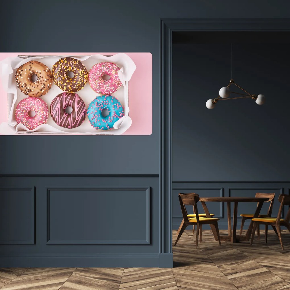 PIPPER. Samolepiaca textilná tapeta - Donuts 2