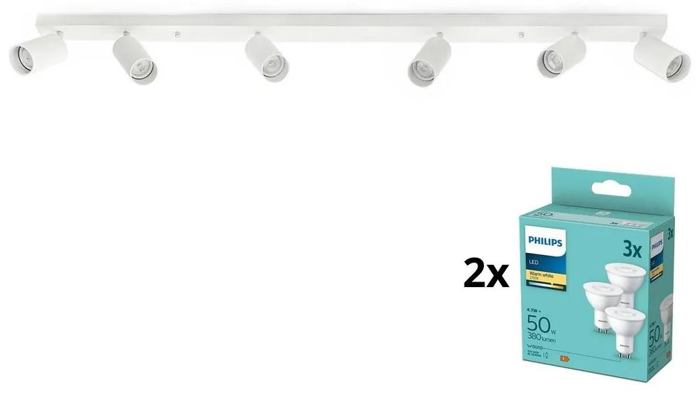 MAXLED LED Bodové svietidlo ANGIE 6xGU10/4,7W/230V LEDMX0124