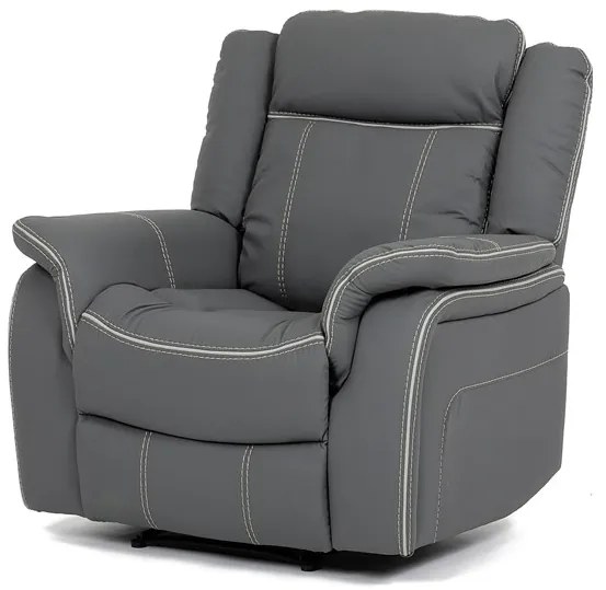 Autronic BONTEC Polohovacie kreslo, elektrické zabudované ovládanie, šedá, ekokoža, TV-4119 GREY Farba: Béžová