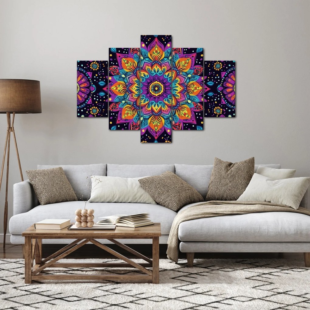 Obraz - Kaleidoskopická mandala (150x105 cm)