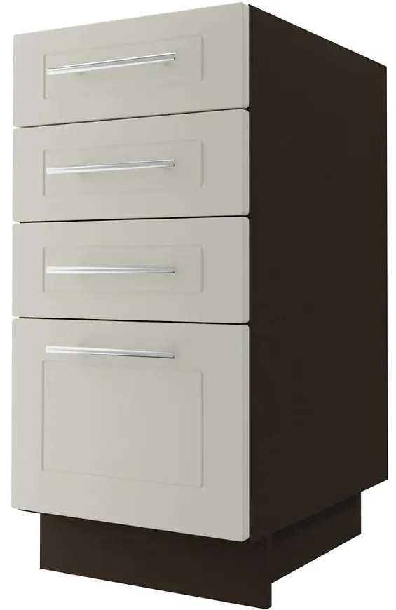 Kuchynská skrinka D4E/40 Quantum vanilla mat/lava