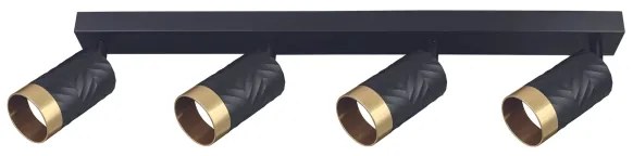 Bodové svietidlo ARRAS 4xGU10/10W/230V čierna