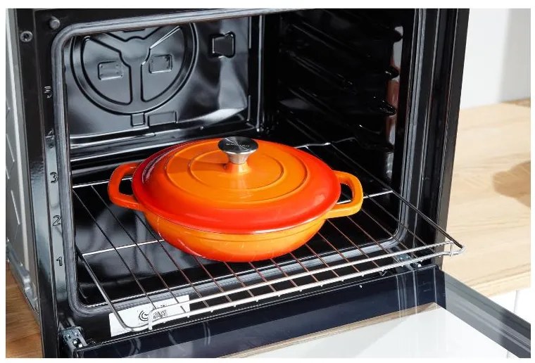 Silvercrest® Liatinová servírovacia panvica, 2,4 l (oranžová) (100393065)