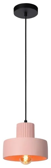 Lucide 20419/20/66 - Luster na lanku OPHELIA 1xE27/40W/230V pr. 20 cm ružová
