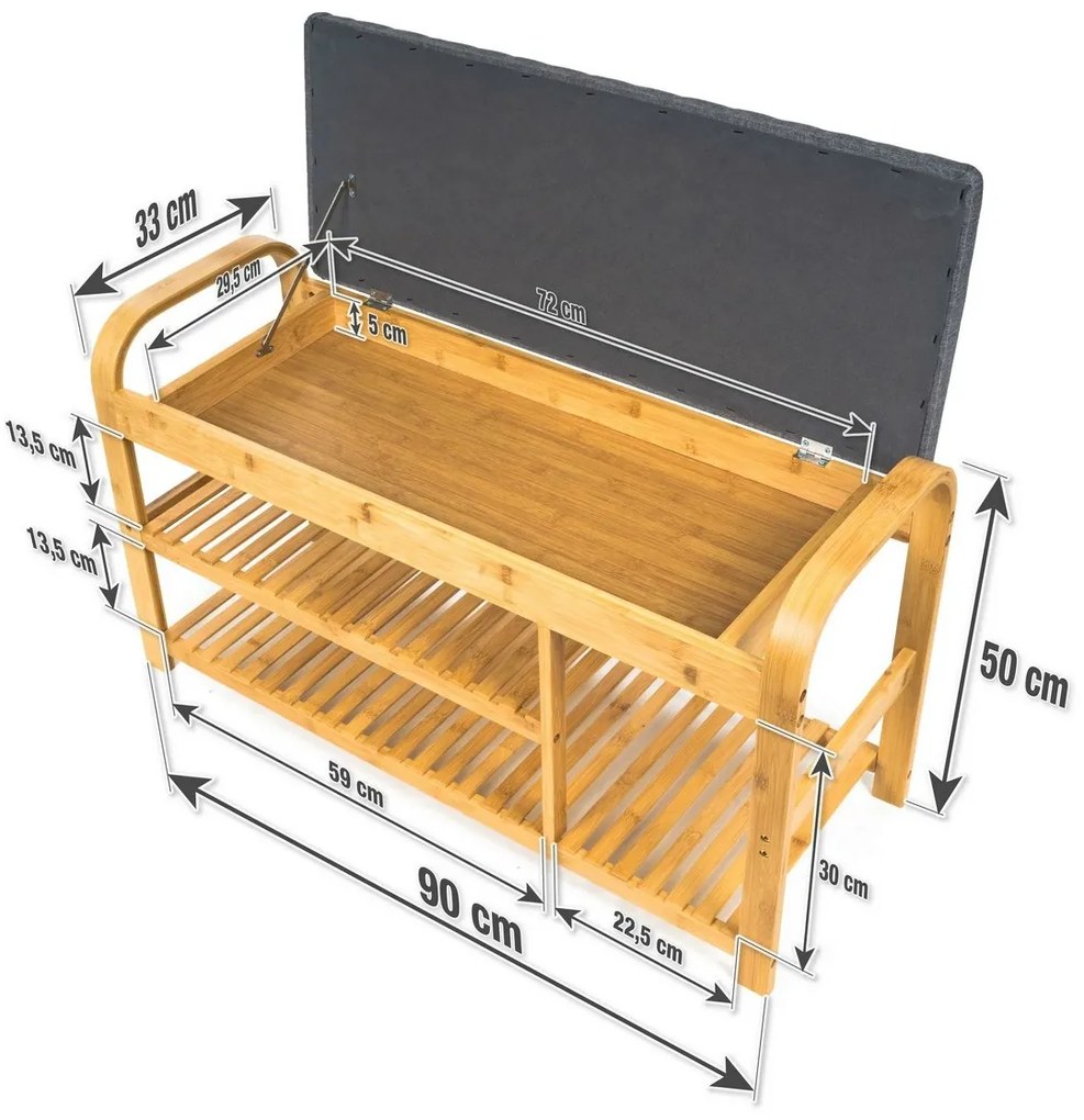 G21 Bambusový botník