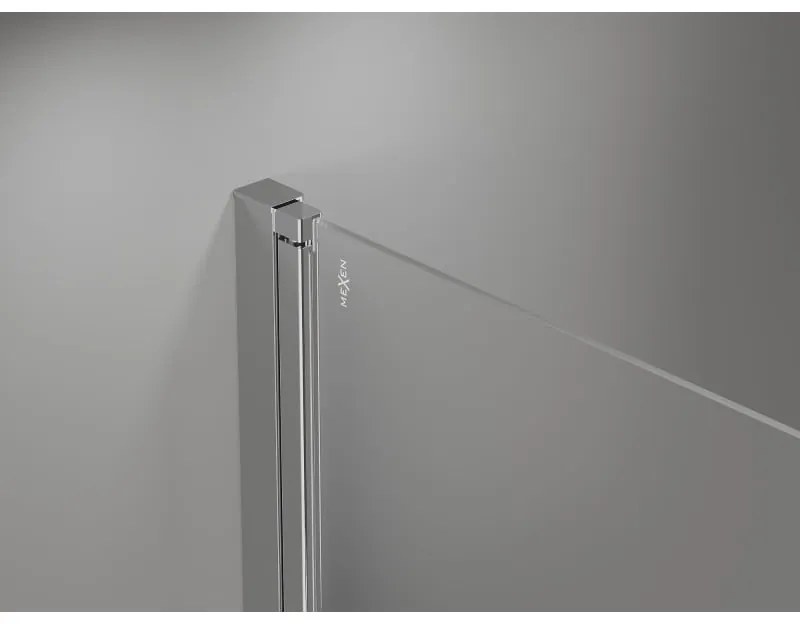 Mexen Mist-F Duo, skladací sprchový kút 120 x 120 cm, číre sklo, chrómový profil, 8A6-120L-120P-01-00