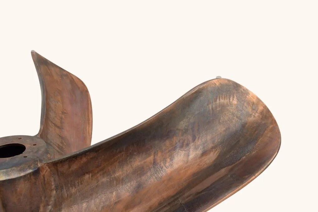 Dizajnový konferenčný stolík Propeller, 85 cm, antik medený - Skladom na SK