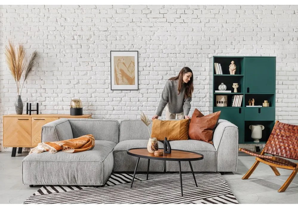 Svetlosivý koncový otvorený modul pohovky Bonami Selection Fairfield, ľavý roh