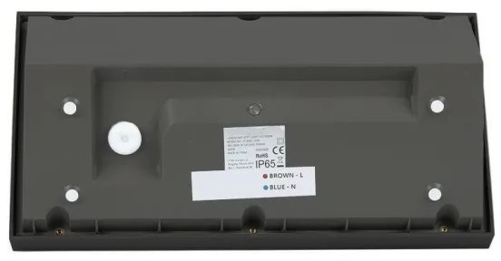 LED Vonkajšie nástenné svietidlo LED/20W/230V 3000K IP65 čierna