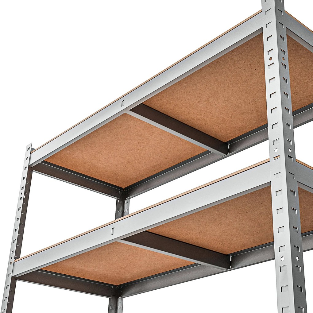 Marbo Kovový Regál Série Standard 180x100x40 5 políc Nosnosť 1000KG- Pozinkovaný