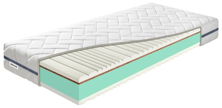 Stredne tvrdý/extra tvrdý penový obojstranný matrac 90x200 cm BuonaNotte HR BIO - BENAB