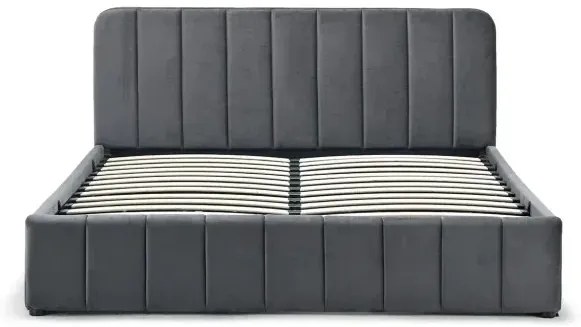 Posteľ AVENA 140 tm. šedá