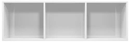 vidaXL Knižnica/TV skrinka, lesklá, biela 36x30x114 cm, drevotrieska-