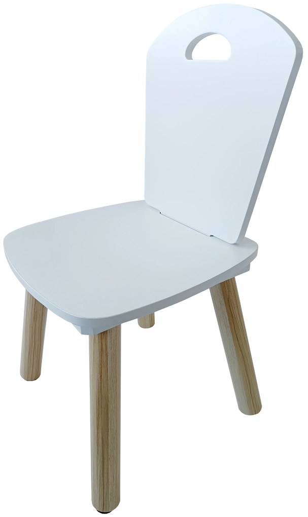 Biely set stolíka a 2 stoličiek