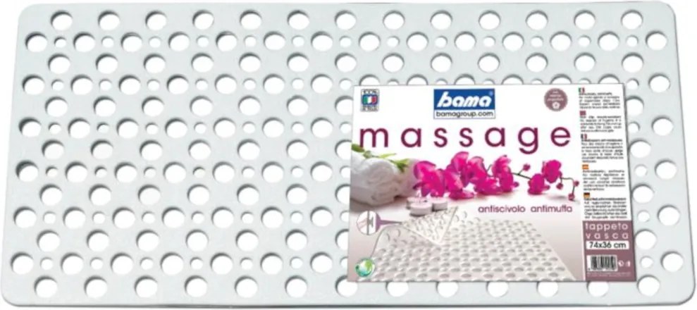 BAMA Protišmyková podložka do sprchy VASCA, biela