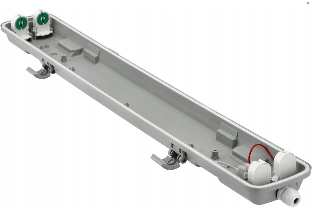 BERGE Hermetické svietidlo 60cm + 2x LED trubica studená biela