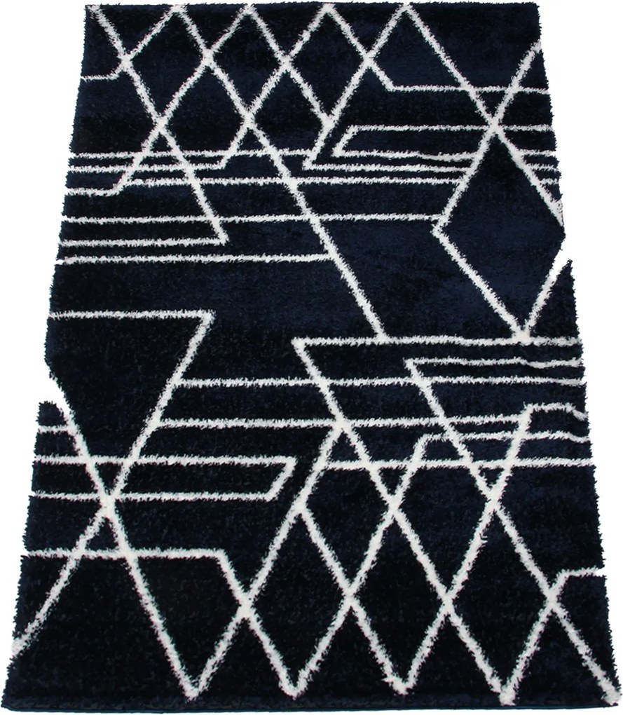 Koberec Boho 610 NAVY BLUE/CREAM rozmery koberec: 120x170 cm