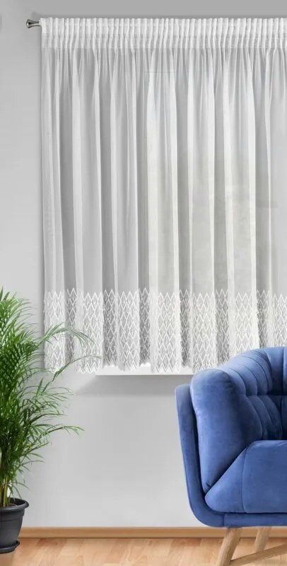 ZÁCLONA AMY NA PÁSKE BIELA