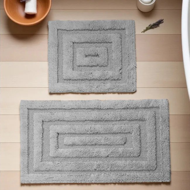 Sada kúpeľňových koberčekov BOSTON 13 sivá