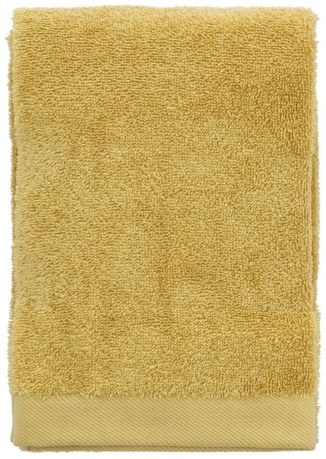 Žltý uterák z bio bavlny 50x100 cm Comfort - Södahl