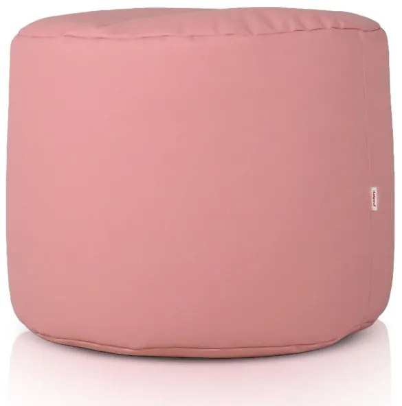 Taburetka Cilindro svetlo ružová ekokoža