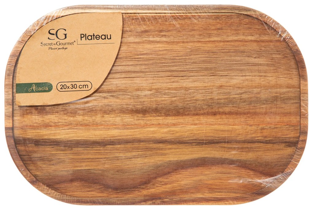 Drevený servírovací podnos Lawrence, 30x20 cm