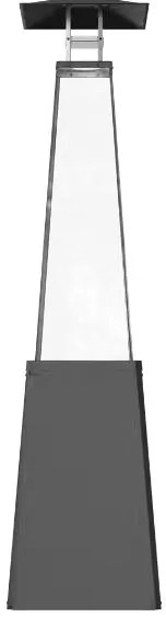 Plynový ohrievač na terasu Umbrella Black