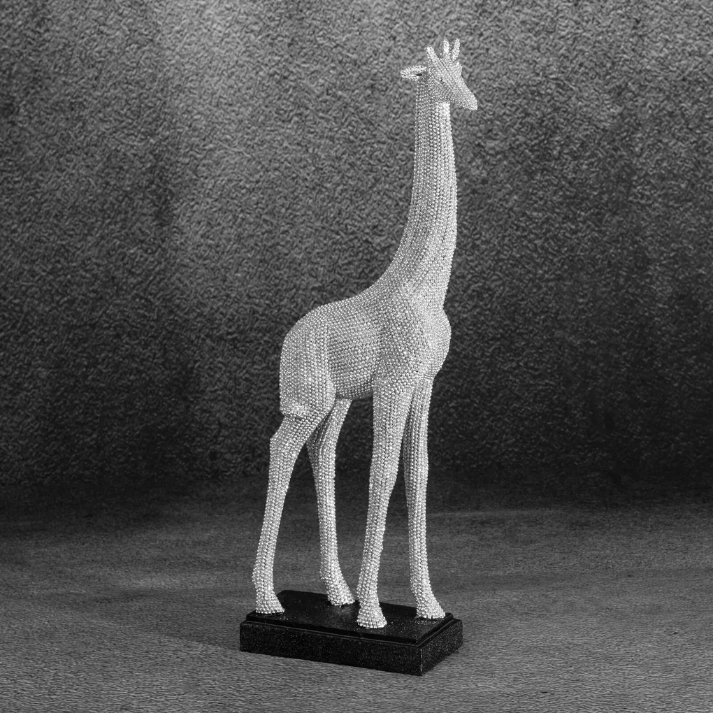 DEKORAČNÁ SOŠKA ELDO 13X6X34 CM STRIEBORNÁ