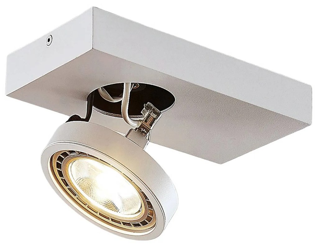 LED stropná lampa Negan biela, jedno svetlo