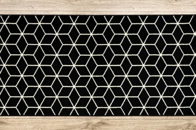 Behúň BCF BASE Cube 3956 čierny / slonia kosť