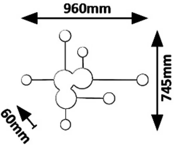 Rabalux 6260 - LED Nástenné svietidlo AMADEO LED/21W/230V