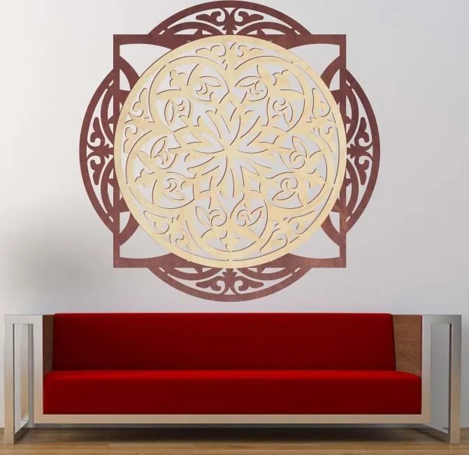 SENTOP | Drevený dekoratívny obraz s elegantným vzorom - mandala I SENTOP PR0304
