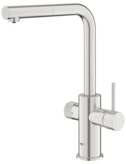 GROHE 30601DC0 - Drezová batéria BLUE PURE s vysúvacou sprchou, nerez