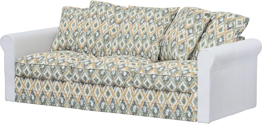 Poťah 3-miestnej sekcie Grönlid, nerozkladá farba produktu modrá látka zapletaná, vzorované