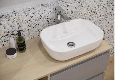 Cersanit Moduo - umývadlo na dosku 50,5x36cm, biela, K116-050