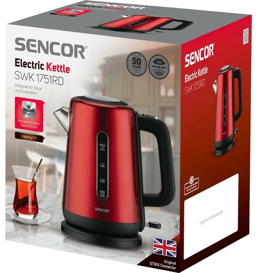 Sencor SWK 1751RD rýchlovarná kanvica