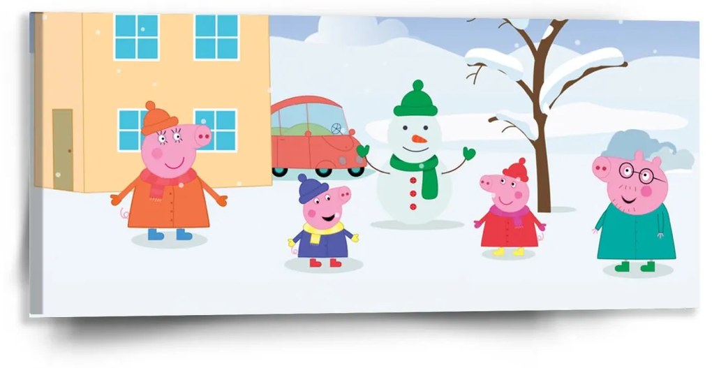 Sablio Obraz Prasiatko Pepina Zima - 110x50 cm