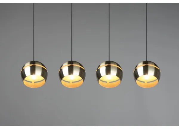 Trio - Luster na lanku FLETCHER 4xE14/40W/230V mosadz
