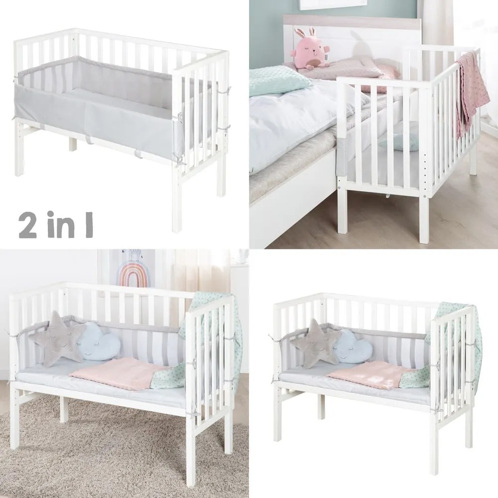 Biela postieľka 90x45 cm – Roba