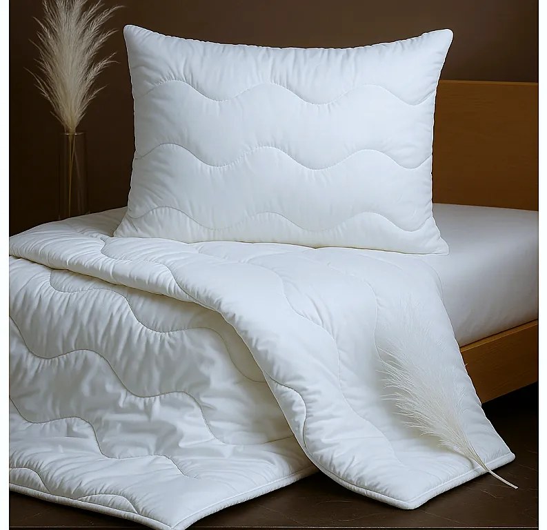 Celoročný set vankúša a paplóna Medical – antialergický, prateľný do 95 °C Veľkosť: 90x130/45x65 cm