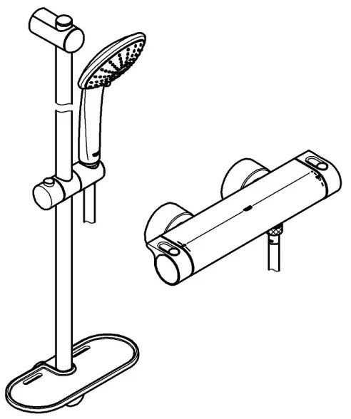 GROHE 34195001 - termostatická batéria GROHTHERM 2000 s EUPHORIA 110 súpravou, chróm