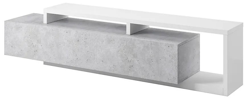 TV stolík Bota 40 Biely/Betón Colorado