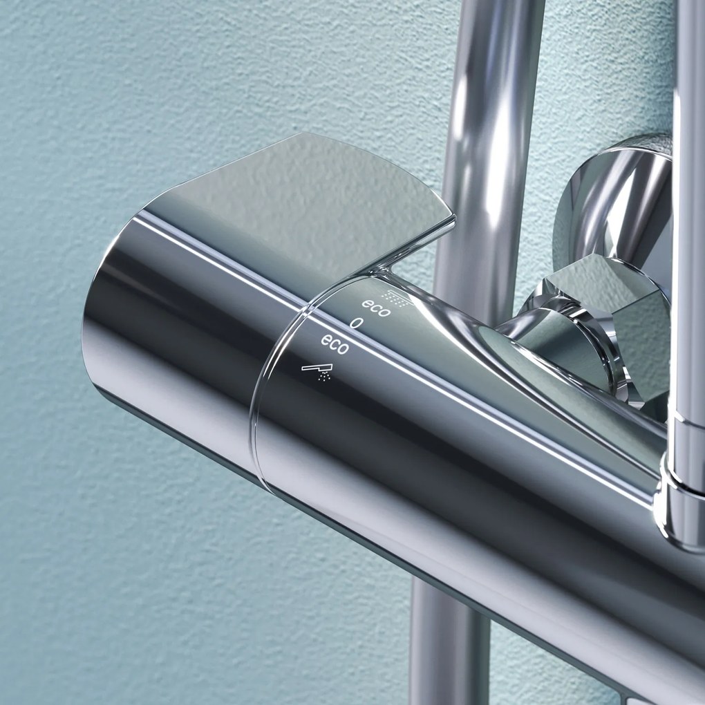 Sprchový systém AM.PM X-Joy F0785A500 s termostatickou vaňovou a sprchovou batériou, chróm