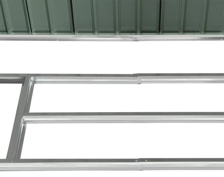 Záhradný domček na náradie, 213 x 130 x 173 cm, tmavozelený