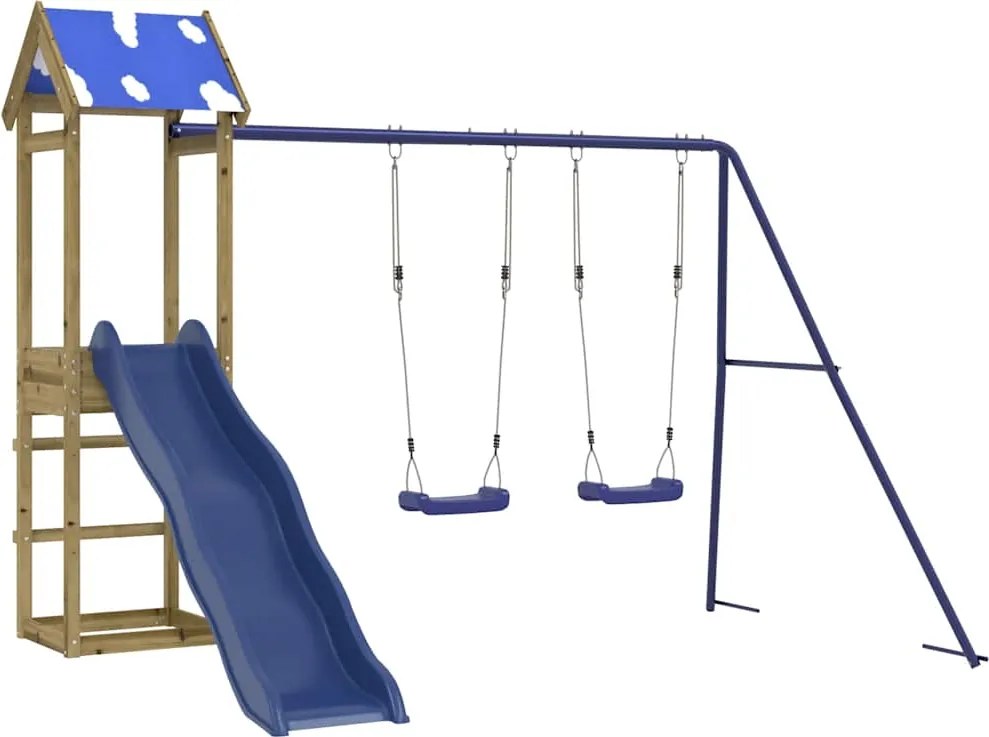 vidaXL Vonkajšia súprava na hranie impregnovaná borovica