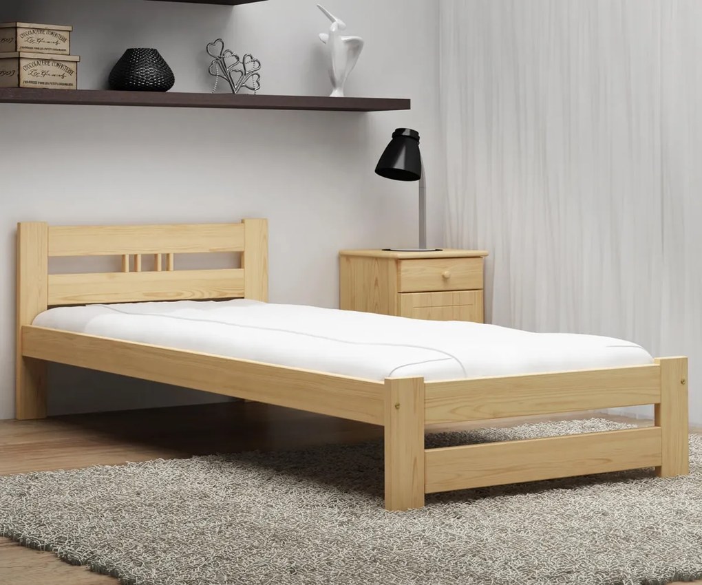 Postel borovice není lakovaná LUX VitBed 100x200cm | AMI Nábytok