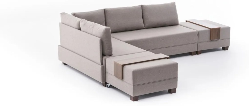 Rohová pohovka Fly krémová ľavá