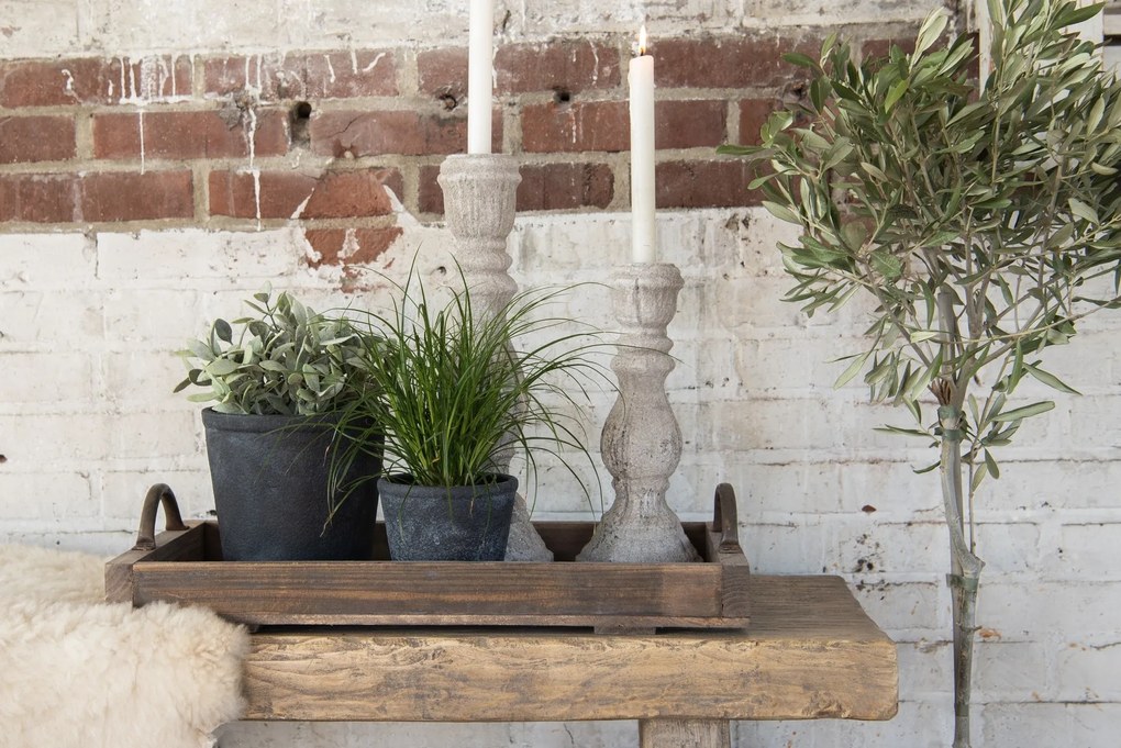 Granitový antik keramický obal na kvetináč Granit S - Ø8*7 cm