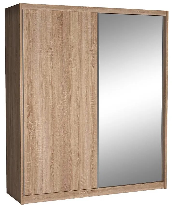 Skriňa Maciej 208 zrkadlo dub sonoma