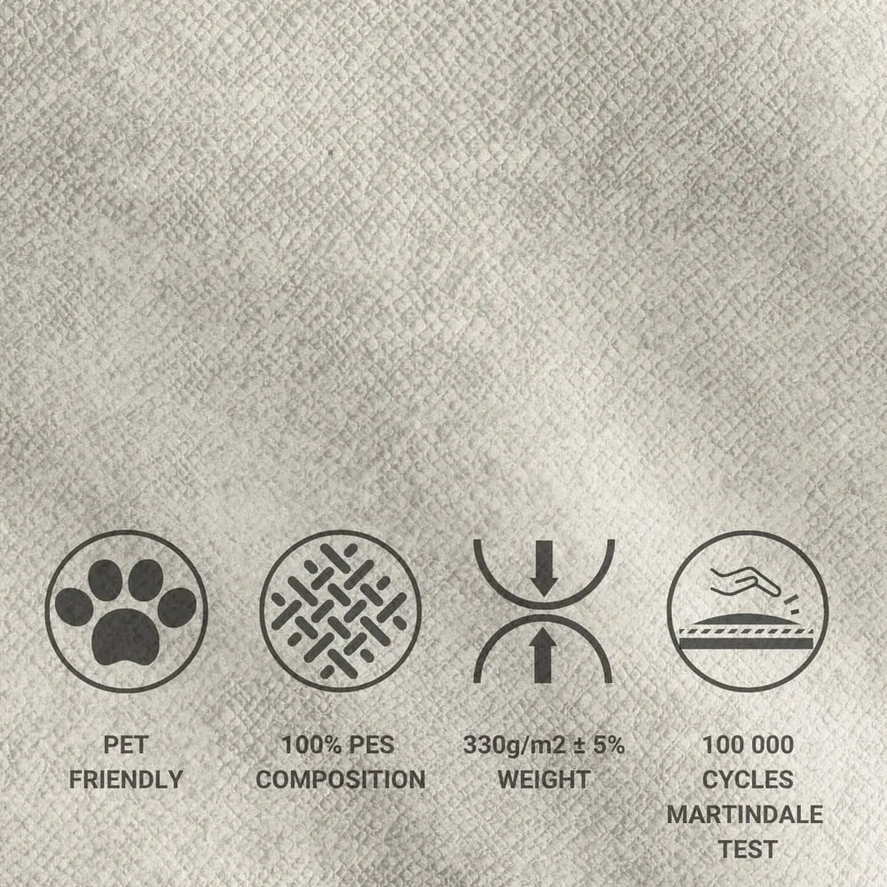 Krémová čalúnená dvojlôžková posteľ s úložným priestorom s roštom 180x200 cm Shell – Maison de Rêve